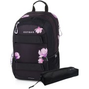Školní batoh OXY Sport Flowers + etue