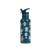 A Little Lovely Company - nerezová láhev na pití, 500 ml – roboti