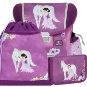 Taška do školy BELMIL 403-13 Little Princess purple - SET a doprava zdarma