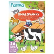 Omalovánky A4 se samolepkami Farma