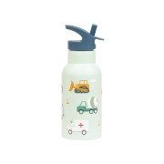 A Little Lovely Company - nerezová lahev na pití, 350 ml - vozidla