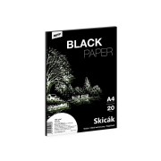 Černý skicák A4/20listů 180g