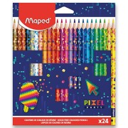 Trojhranné pastelky Maped Pixel Party 24 barev