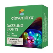 Cleverclixx - Kuličková dráha – Sada kuliček Dazzling Lights – 4 ks