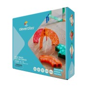 Cleverclixx – Magnetická závodní dráha Intense - sada zatáček – 15 dílků