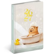 18měsíční diář Petito – Kapybara 2026/2027, 11 x 16 cm