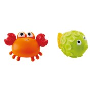 Stříkací krab s rybkou - hračka do vody