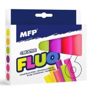 Křídy chodníkové barevné MFP Fluo 6ks