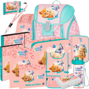Škoní aktovka Oxybag Premium Light Kočka Little Kitty - 13dílný set