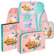 Škoní aktovka Oxybag Premium Light Kočka Little Kitty - 5dílný set