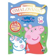 Tvarované omalovánky se samolepkami Prasátko peppa