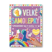 Velké samolepky a omalovánky pro malé ruce - Jednorožci