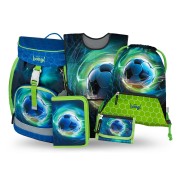 Školní batoh Baagl Airy Fotbal Míč - 5dílný set