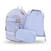 Školní batoh Baagl Skate Lilac - 3dílný set