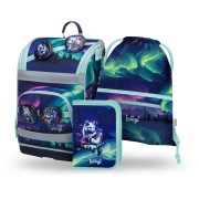 Aktovka Baagl Zippy plus Aurora - 3dílný set
