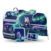 Aktovka Baagl Zippy plus Aurora - 5dílný set