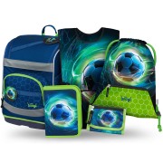 Aktovka Baagl Zippy Plus Fotbalový míč - 5dílný set
